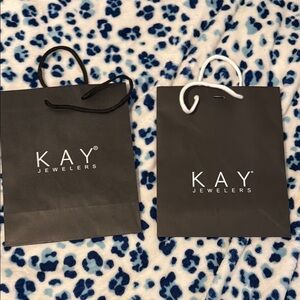 KAY Jewelers Black Gift Bags
